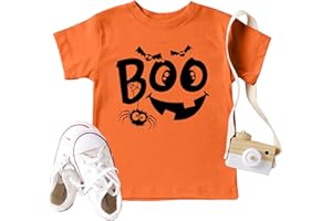 VVNTY Maglietta per bambini di Halloween (con elementi di zucca, mente e boo) – Dolce e Spooky Maglietta per neonati e bambini