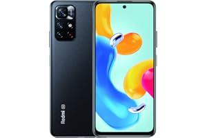 ‎XIAOMI Xiaomi Redmi Note 11S 5G, smartfon, MTK Dimensity 810, szybkie ładowanie 33 W Pro, potrójny aparat 50 MP AI, NFC, 4+128, czarny, (wersja ES)