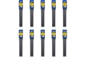 XPEX Mine de Crayon 120 pièces, Mine de Crayon 0.7mm, pour Crayon mécanique, écriture Lisse et Claire, pour écrire Un Dessin de Croquis,