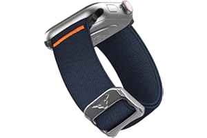 SimpleThings Elastyczny sportowy pasek do zegarka Apple Watch 38 mm, 40 mm, 41 mm, 42 mm, 44 mm, 45 mm, 46 mm, nylonowy pasek sportowy kompatybilny z iWatch SE, 10, 9, 8, 7, 6, 5, 4, 3, 2, 1