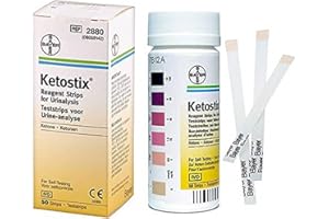 BAYER Ketostix Reagent Strips, Ketostix Reagent Strips, (1 BOX, 50 EACH)