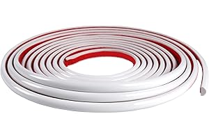 KEQKEV Peel and Stick Trim, Caulk Tape Strips, Wall Border Trim for Tiles, Countertops, Mirror, Floors, Ceilings(White, 3 Meters)