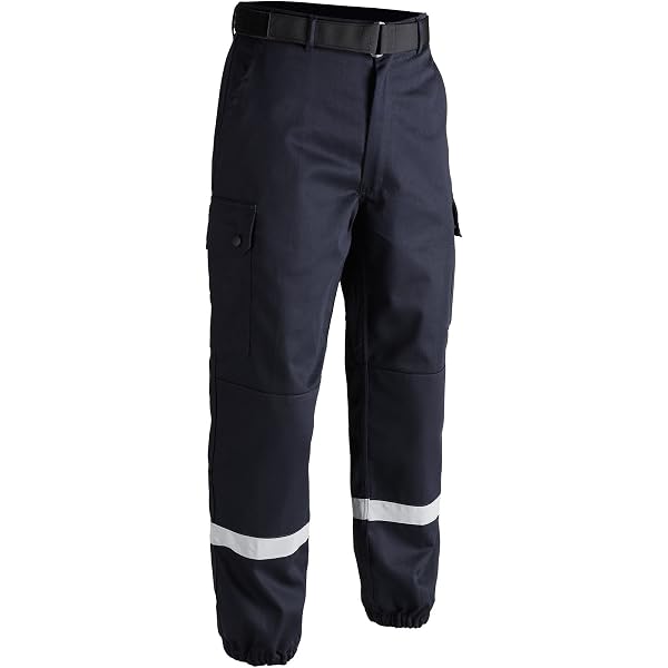 Pantalon Homme Cityguard Intervention Action Avec Bandes Auto-Réfléchissantes Noir