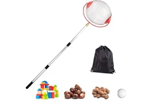 HIFROM Collecteur de Rouleaux pour Gros Fruits, poires, Pommes, balles de Tennis, collectionneurs de Noix, cueilleurs de Pommes, ramasseurs de Pommes, Pratique - sans se pencher
