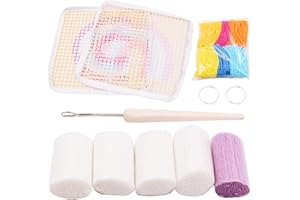 VOANZO Kit de gancho de pestillo, juego de costura para alfombras, kit de manualidades, bricolaje, dormitorio, decoración del hogar, regalo para niñas principiantes