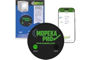 Mopeka Pro Check Universal Sensor - Bluetooth Ultrasonic Tank Level Sensor For Aluminum, Plastic & Poly Tanks - Perfect For Barbecue Grills, Water Butts, Caravan & Boat - Up To 1,000 Litre Tanks