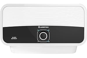 Ariston AURES SLIM MULTI Electric Instant Water Heater 9.5 kW, Multi-point, Compact Size, ELCB System, User-Friendly and Energy Efficient, Manufactured to be Installed in UK – 3520028