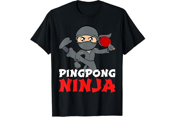 Vêtements de tennis de table pour les ninjas de ping-pong T-Shirt