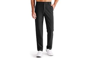 Libin Herren Golf Hose Classic Fit Flat Front Work Dress Hose 73cm/78cm Stretch Casual Hose Leicht mit Taschen