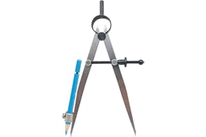 ZLKSKER 6 inch Professional Precision Spring Dividers Calipers Compass with Pencil Holder, Divider Caliper Wing Compass