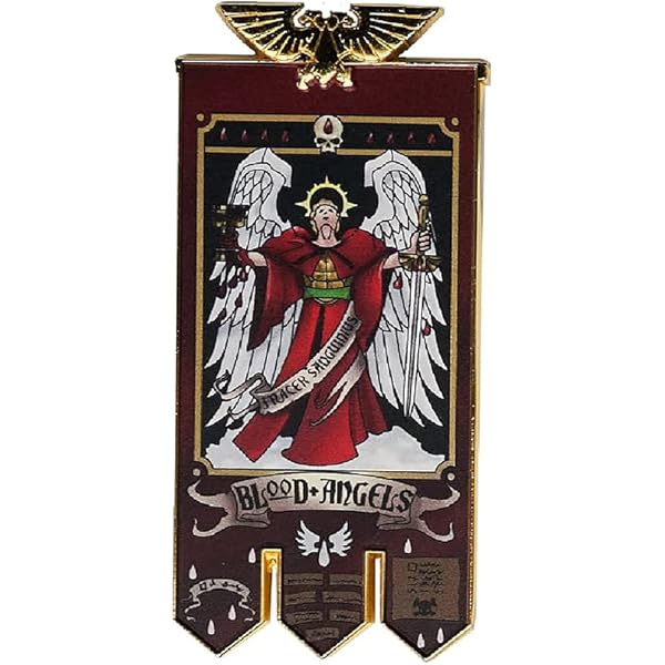 Purity Seal Warhammer 40K Blood Angels - Spilla/Adesivo, Metallico Con Pergamena - Foto 10