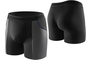 CARER HEALTHCARE INCONTINENCE PREGNANCY Carer Pack de 2 Bóxers Hombre de Incontinencia de Bambú Ligeros y Transpirables, Ropa Interior Incontinencia con Almohadilla Absorbente de 100 ml Incontinencia Leve Negro Talla L