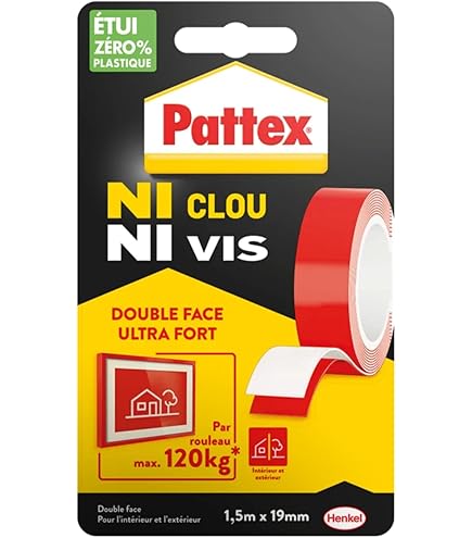 Emitever Dubbelzijdig Plakband 8,2 m x 15 mm x 1,1 mm, 6703 Extra Sterke Montageband, Waterdicht en Bestand tegen Hoge Temperaturen, voor Auto, Thuis en op Kantoor