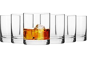 Krosno Vasos Copas de Whisky | Conjunto 6 Piezas | 300 ML | Blended Collection | Perfectos para Uso en Casa, Restaurante y en Fiestas | Apto para Lavavajillas