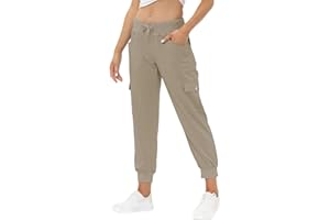 JINSHI Pantaloni Donna Cargo Pantalone Lungo Sportivo Leggero Lavoro Jogging Pant con Tasche