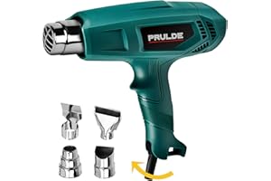 NEU MASTER PRULDE Heat Gun Kit, Hot Air Gun Variable Temperature 400℃-600℃, Heatgun Dual Temp Settings with 4 Nozzles for Crafts, Shrink PVC/Tubing, Paint Removing