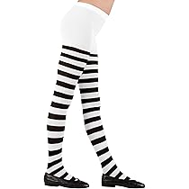 Collant A Righe Bianco E Nero P'tit Clown - Taglia Unica Per Costumi Carnevale E Halloween - Foto 6