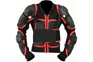 Speed MaxX KIDS/CUB RED SCORPION SPINE GUARD CE BODY ARMOUR MOTORBIKE PROTECTION JACKET (10-11 Years)