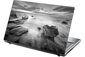 15.6 INCH TAYLORHE SKINS TaylorHe 15.6 inch 15 inch Laptop Skin Vinyl Decal with Colorful Patterns and Leather Effect Laminate MADE IN England Rocky Shore
