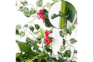 Rushwak 30pcs Plant Climbing Wall Clips Self-Adhesive Money Plant Support Clips Vine Plant Climbing Fixing Clip Hook Invisibl