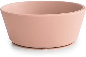 ‎MUSHIE mushie Ciotola a ventosa in silicone, per bambini, senza BPA, design antiscivolo