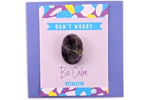 WEE BLUE COO Amethyst Crystal Worry Stone Stress Relief Gift Birthday Anniversary Xmas Stocking Filler