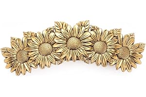 KKJOY Pasadores para el Pelo Mujer de Metal Vintage Pinzas Pelo Adornos Hair Clips Accesorios Pelo Boda Horquillas para el Pelo Niña (Girasol - Oro)