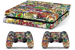 GAMESMONKEY Skin Compatibilité pour PS4 HD STICKERBOMB Cover Decal Bundle Faceplates et Skins