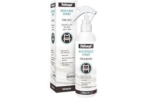 Felisept spray para el cuidado de la piel de los gatos 250ml - Spray Antipicores gatos - contra la caspa del gato - loción de cuidado suave con ingredientes activos naturales