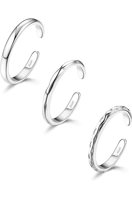 Set Di 6 Anelli Da Piede In Oro 14K - Regolabili Con Zirconia, Per Donna, Stile Estate E Spiaggia