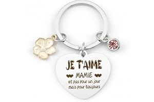 Ktiavo Porte clef original Mamie Cadeau Grand Mere Idee Cadeau Mamie Anniversaire Cadeau Noel pour Mamie Cadeau remerciement