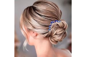 Bohend Peine lateral de pelo de diamantes de imitación de cristal para el pelo de boda accesorios para mujeres y niñas (2)