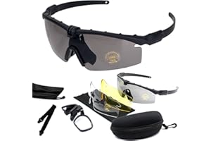 FOCUHUNTER Occhiali da Sole Polarizzati - Occhiali da Sole Sportivi Anti Fog Occhiali da Caccia, Anti-UV400 Occhiali di Sicurezza per Ciclismo, Escursionismo e Tiro a Segno