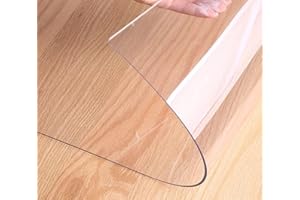SANGOGO Sous-main de bureau transparent résistant à la chaleur, grand tapis d'écriture imperméable et antidérapant pour bureau et maison, PVC(60 * 30CM)