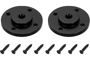 PATIKIL 1/4 tum gängstativ adapterhållare, 2 st aluminiumlegering fläns väggmontering stativmonteringsplatta med skruv för magisk armmonitor ljus blixt DSLR-kamera
