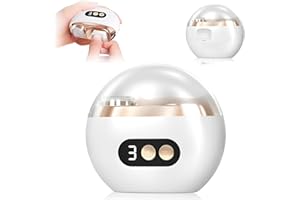 YOMOZEM Elektrischer Nagelknipser, Nageltrimmer Nagelpolierer 2 in 1, Elektrische Nagelfeile Polieren mit LED 3 Gesch- Ultraleise, Elektrische Nagelfeile Baby, Electric Nail Clippers für Kinder Erwachsene