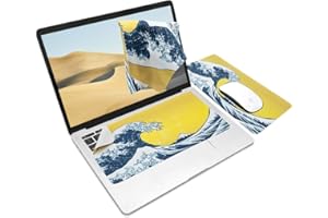 SenseAGE Podkładka pod mysz 3 w 1, podkładka pod mysz, osłona przeciwpyłowa do klawiatury z mikrofibry, ściereczka do czyszczenia ekranu/monitora, antypoślizgowa, lekka, przenośna, do Macbooka i