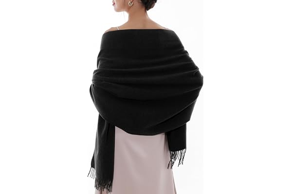 RIIQIICHY Hiver Chaud Écharpe Pashmina Châle Etole Foulard Femmes Longues Grandes Douces