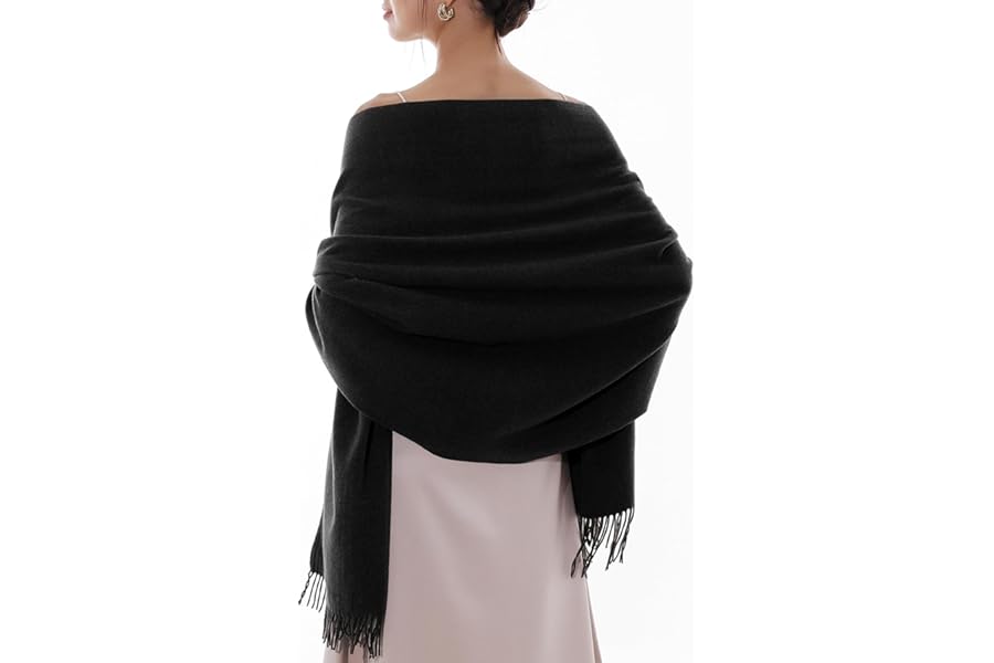 RIIQIICHY Pashmina Shawls and Wraps for Women Wedding Ladies Winter Scarf