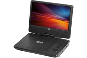 Trevi PDX 1409 Portable DVD player Convertible Noir 22,9 cm (9") 800 x 480 pixels - Lecteurs DVD/Blu-Ray portables (Portable DVD player, Convertible, Noir, CD audio, DVD, DVD,DVD+RW,DVD-RW, 22,9 cm (9"))