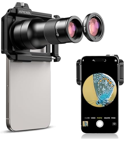 Set Lenti Per Smartphone 5 In 1 - FishEye 198°, Grandangolo 0.63X, Macro 15X, Tele 2X, CPL - Per IPhone E Android - Foto 6