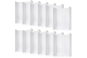 GEYEE 12 Stück weiße dreifach gefaltete Postertafel, 61x91 cm, Karton, Präsentationstafel, Wissenschaftsmesse, Display, faltbarer Karton für lustige Projekte, Schule, Gedenk, Business, Kabinen-Hintergrund