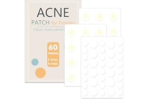 LacyMC 60 Patches Acne Patches,Size 8mm & 12mm,Hydrocolloid Dressing Cover,Dots for Spots Pimple Patches