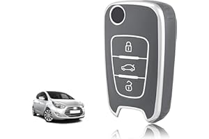 ‎TOOMUME TOOMUME Schlüsselhülle TPU, Autoschlüssel Hülle Passt für Hyundai i10 i20 i30 i40 ix20 ix30 ix35 Elantra Avante Kia Sportage Rio Ceed Picanto, Schlüsselcover Schutz Schlüsselgehäuse - Flip Key