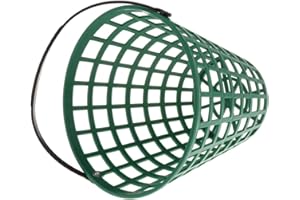 Harilla Golf Organiser Storage Bucket Golfs Range Basket Golf Ball Tennis Ball Basket Egg Collection Carrying Bucket Balls Storage Container with Carry Handle for Outdoor Indoor