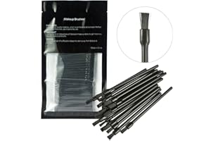 Gracelaza 100 Stück Einweg Lippenpinsel Stick Lippenstift Pinsel Gloss Stab Applikatoren, Schwarz