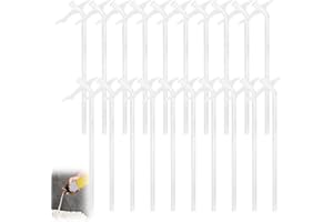 WNV 20pcs Foam Tube for Expanding Foam Gun, Replacement Sealed Expanding Foam Nozzle for Caulking Filling Sealing Small Gaps in Balcony Doors Windows Bathtubs