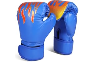 Flexzion Kids Boxing Gloves for 3-8 Ages All-Purpose Training Punching Bag Mitts w/Wrap-Around Support, UFC Sparring Kickboxing Sandbag Sports Fitness Exercise Equipment Boys Children