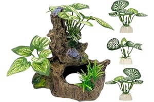 Smoothedo-Pets Betta Poisson Cachette de poisson avec feuilles souples pour aquarium