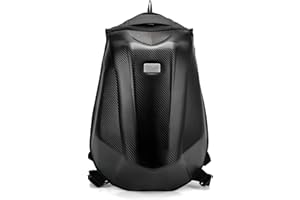 LIONCIANO Mochila Moto Impermeable Negra 55L, Bolsa para Casco de Moto, Correa Casco Moto, Mochila de Motocicleta, Multifuncional, Gran Capacidad, Reflectante, Ergonómico, Impermeable
